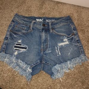 Denim shorts